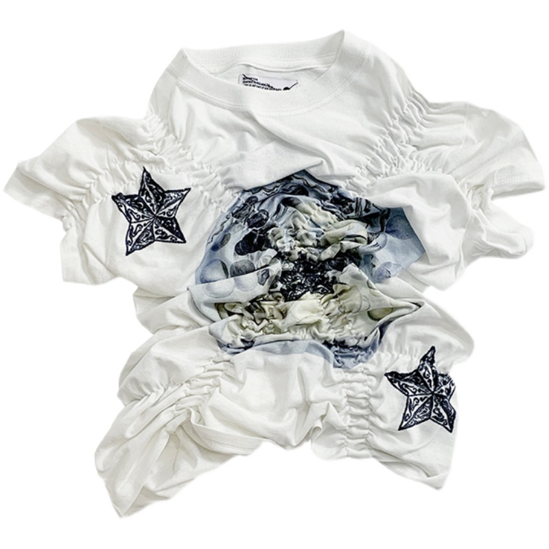 Áo Croptop Ngắn Tay In Họa Tiết Blackpink Thời Trang Hàn Quốc