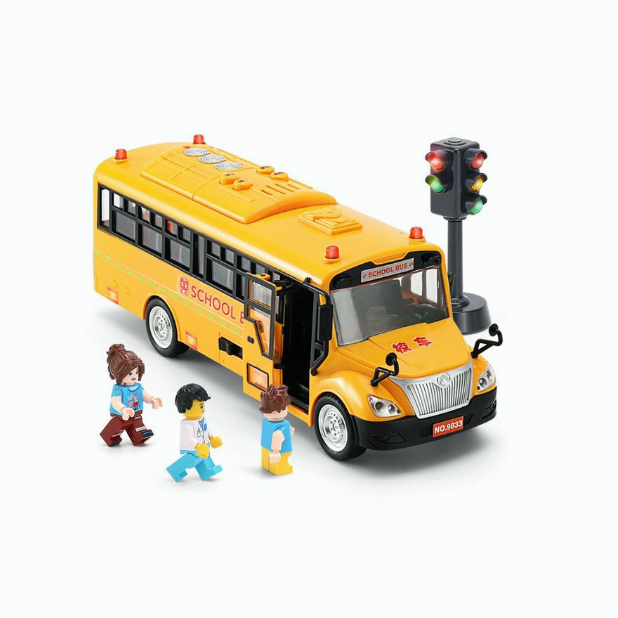 Xe Buýt Đồ Chơi Havejoy School Bus Màu Vàng Có Đèn Và Nhạc