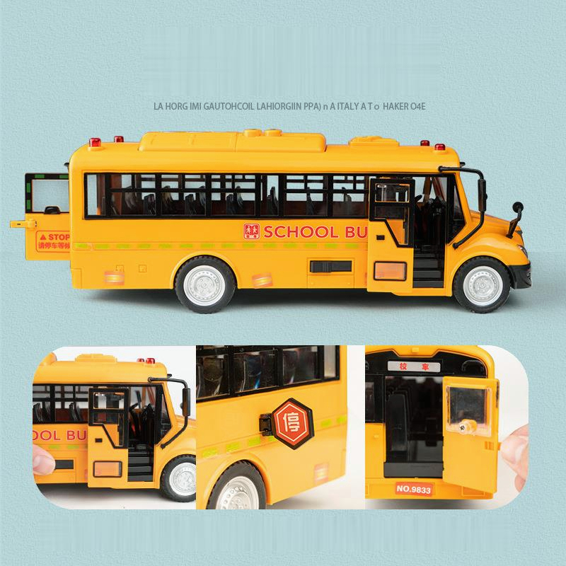 Xe Buýt Đồ Chơi Havejoy School Bus Màu Vàng Có Đèn Và Nhạc
