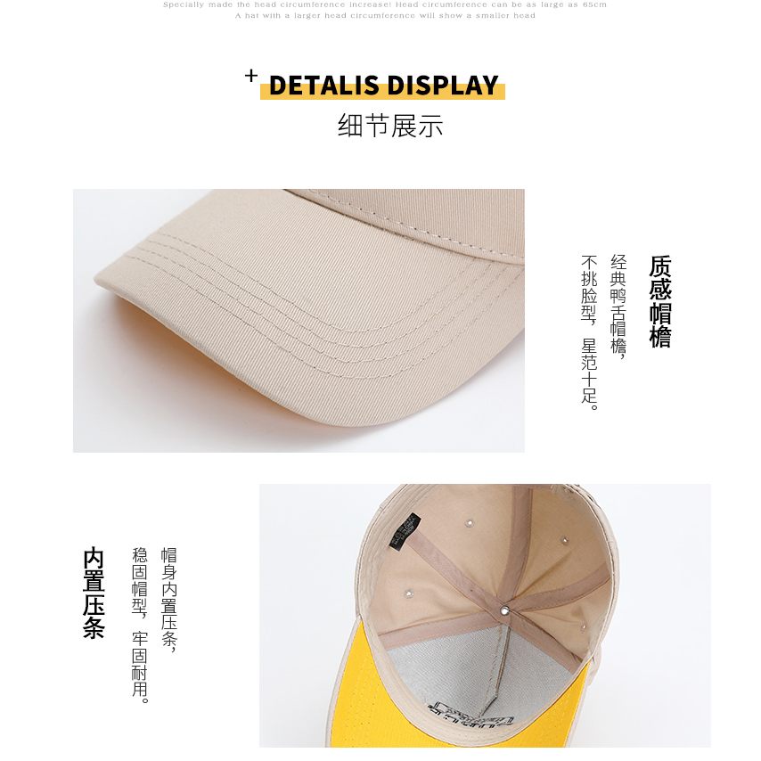 Mũ Lưỡi Trai 60-65Cm Thiết Kế Cỡ Lớn Thời Trang Cá Tính Dành Cho Nam Nữ