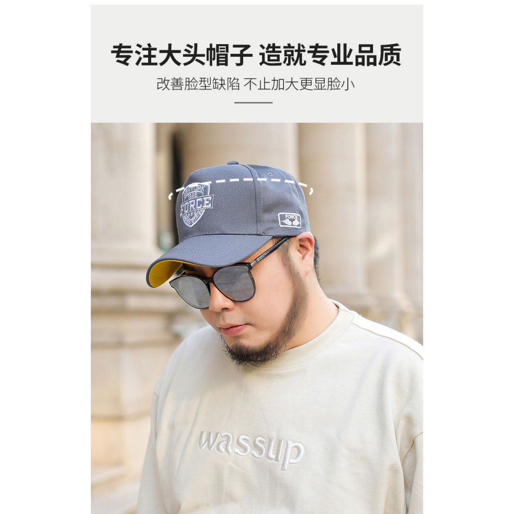 Mũ Lưỡi Trai 60-65Cm Thiết Kế Cỡ Lớn Thời Trang Cá Tính Dành Cho Nam Nữ