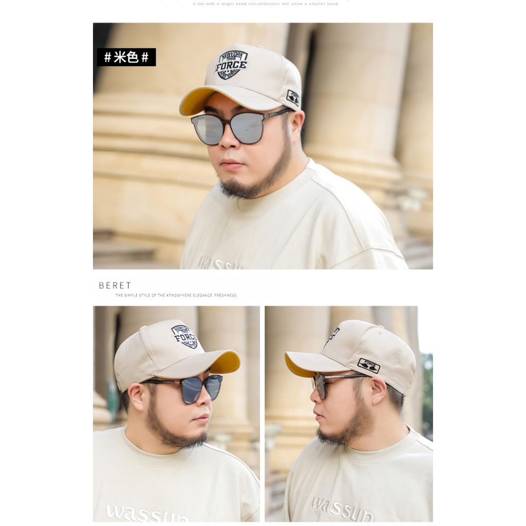 Mũ Lưỡi Trai 60-65Cm Thiết Kế Cỡ Lớn Thời Trang Cá Tính Dành Cho Nam Nữ