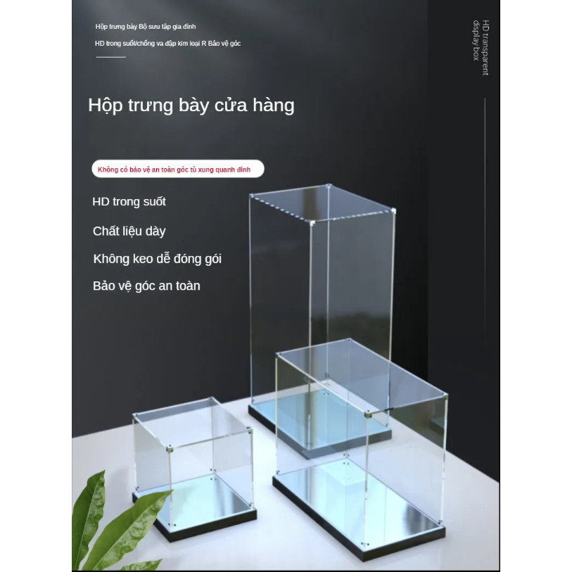 Hộp Trưng Bày Mô Hình Khối / Xây Dựng / Tủ Đựng Đồ Chơi / Búp Bê / lego / Hộp Quà Bằng Acrylic Trong Suốt lắp ráp