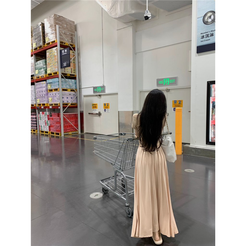 Cocory vn Bộ Áo Ngắn Tay + Chân Váy Dài Dáng Ôm Thời Trang Mùa Hè Hàn Quốc Cho Nữ