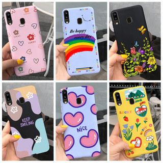 Ốp Điện Thoại Họa Tiết Hoa Và Trái Tim Cho Samsung Galaxy A10 A10S A20 A20S Samsung A30 SM-A305F Para