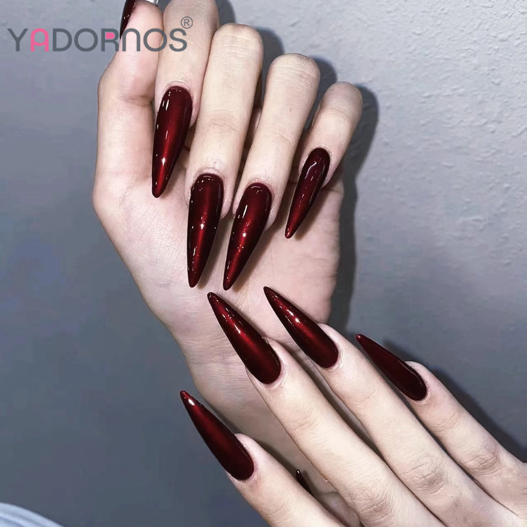 Móng Tay Giả YADORNOS Scarlet Mary Dáng Dài Mũi Nhọn