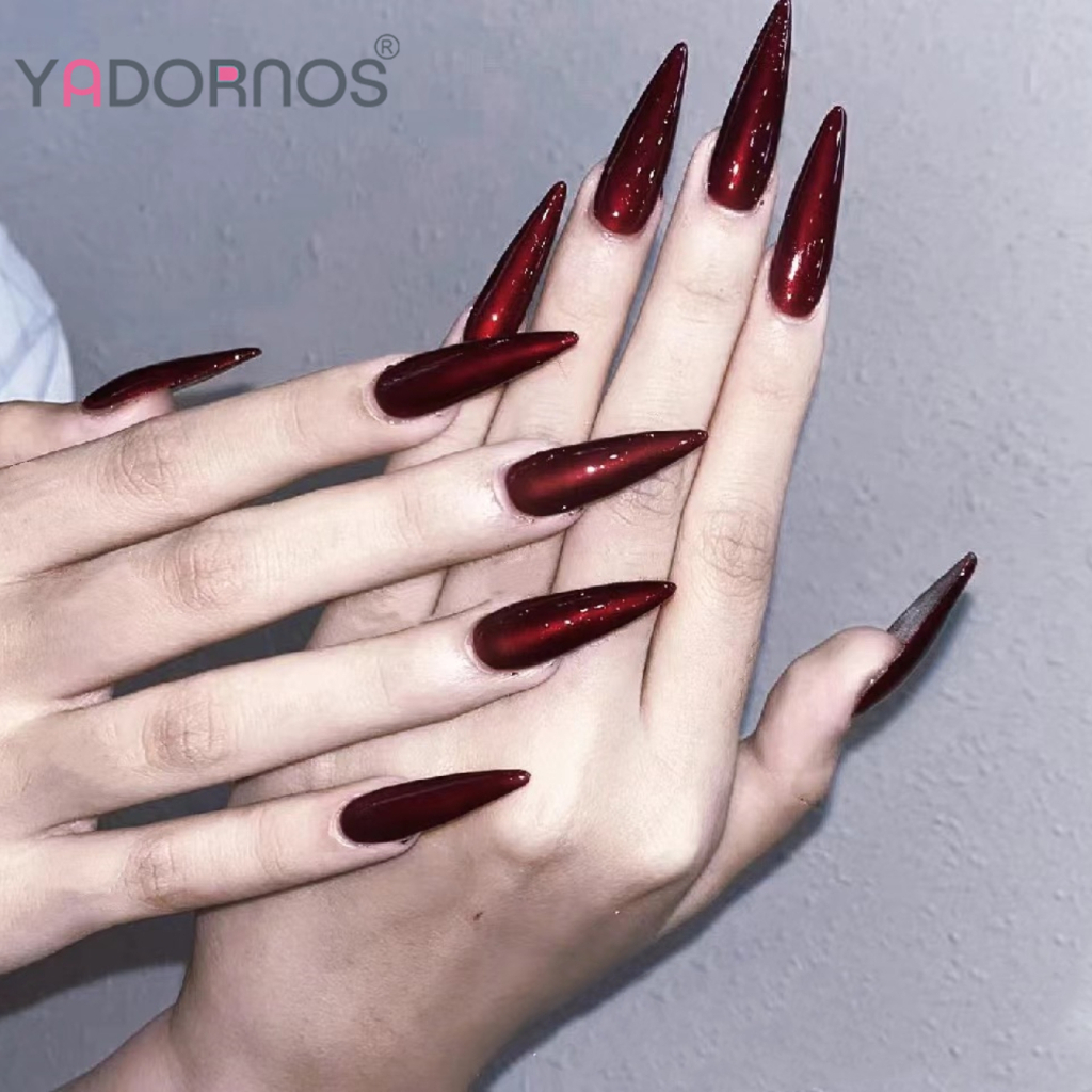 Móng Tay Giả YADORNOS Scarlet Mary Dáng Dài Mũi Nhọn