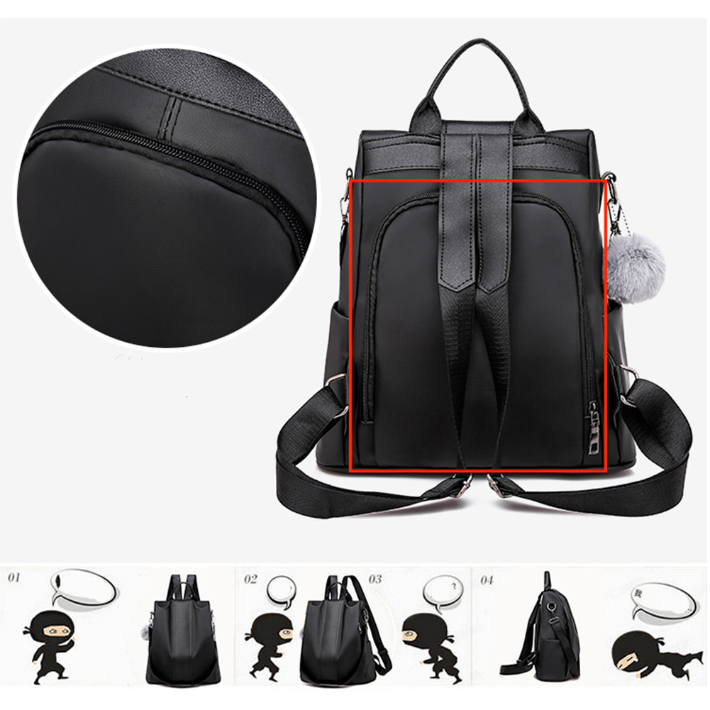 Ba Lô Da Pu Chống Trộm Thời Trang Cho Nữ