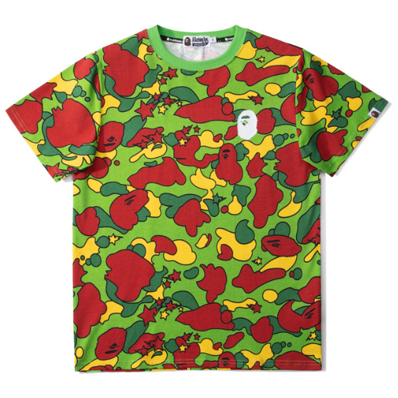 Mới Áo Thun Cotton Bape Thời Trang Dành Cho Nam Và Nữ