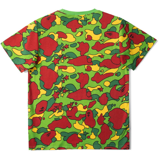 Mới Áo Thun Cotton Bape Thời Trang Dành Cho Nam Và Nữ