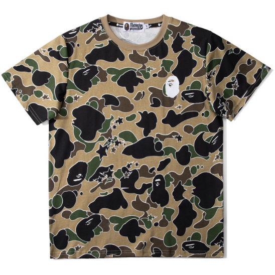 Mới Áo Thun Cotton Bape Thời Trang Dành Cho Nam Và Nữ