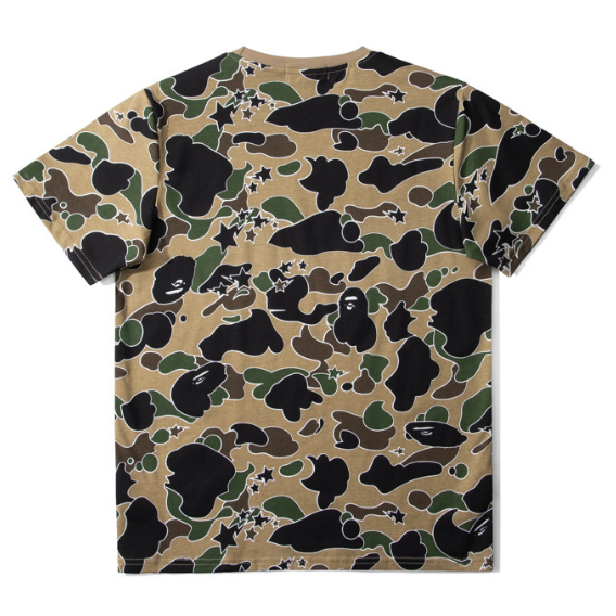 Mới Áo Thun Cotton Bape Thời Trang Dành Cho Nam Và Nữ