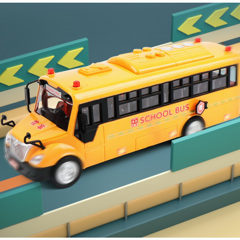 Xe Buýt Đồ Chơi Havejoy School Bus Màu Vàng Có Đèn Và Nhạc