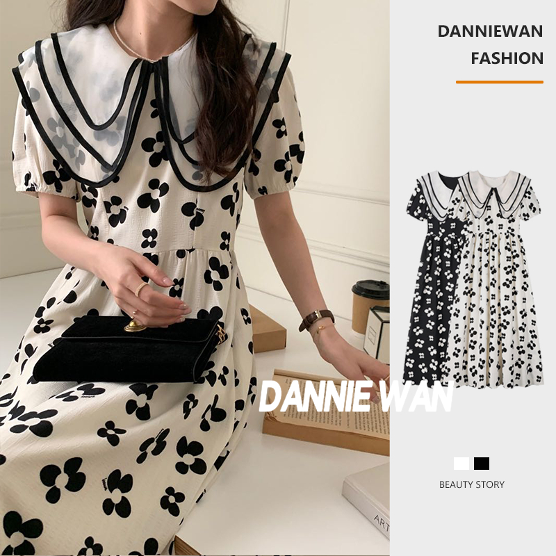 DannieWan váy nữ váy xinh váy hoa nhí dáng dài Đẹp Trendy Phong cách fashion A22M1JP 36Z230909
