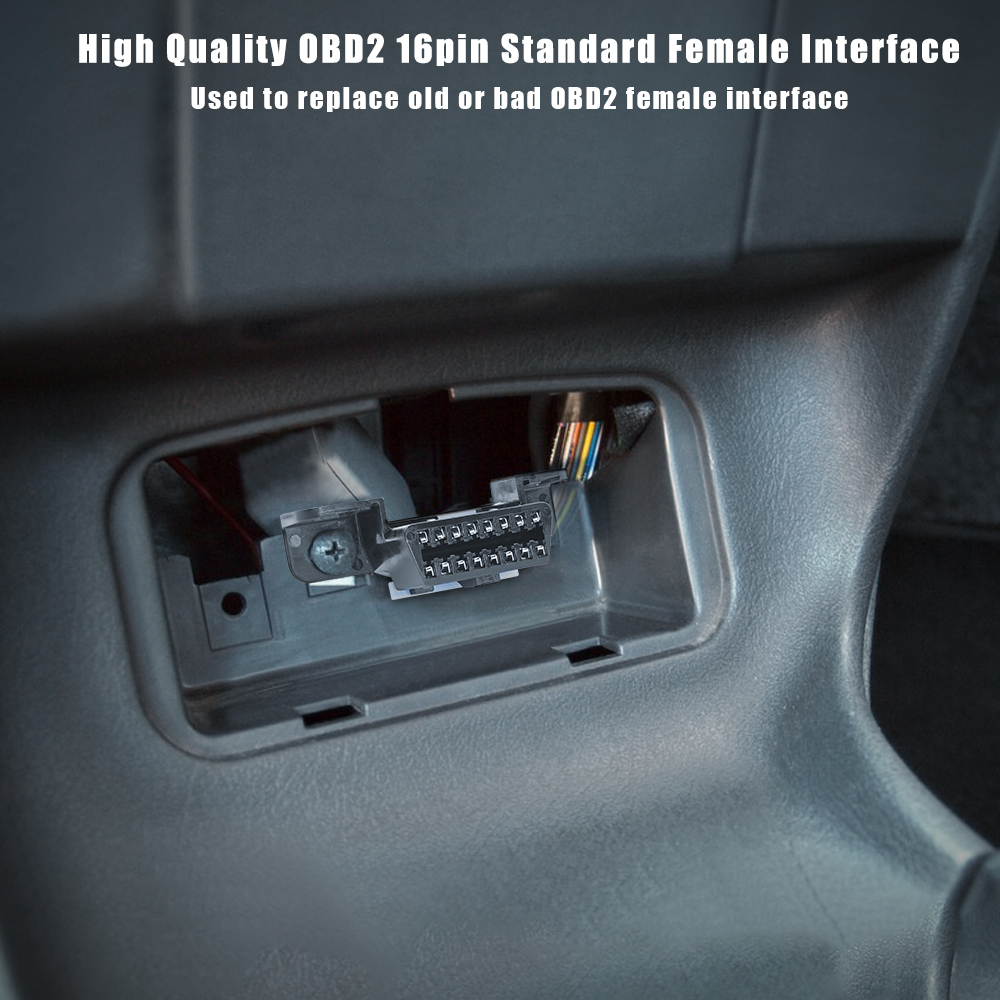 Dây Cáp Kết Nối 10cm / 30cm 16 Pin Female Sang Mở OBD 2 Female Sang Male J1962 Cho ELM327 OBD 2 OBD2