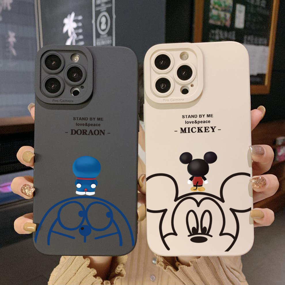 Ốp Điện Thoại Góc Vuông In Hình Doraemon Cho Xiaomi Redmi Note 11 Pro 5G 11S 10 Pro 4G 10S Redmi 10C 9C A2 A1