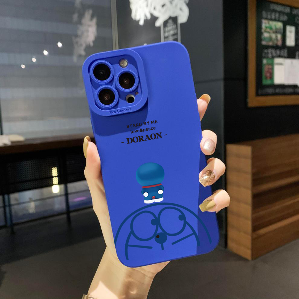 Ốp Điện Thoại Góc Vuông In Hình Doraemon Cho Xiaomi Redmi Note 11 Pro 5G 11S 10 Pro 4G 10S Redmi 10C 9C A2 A1