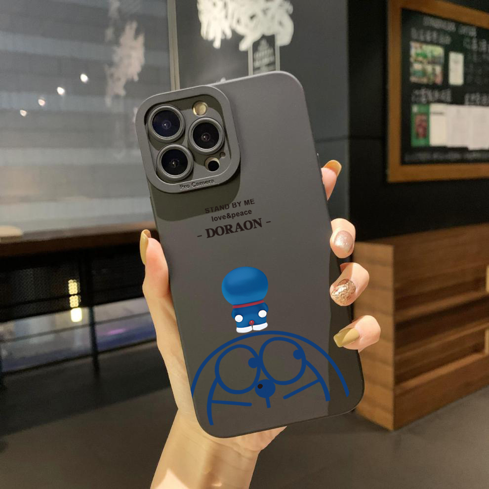 Ốp Điện Thoại Góc Vuông In Hình Doraemon Cho Xiaomi Redmi Note 11 Pro 5G 11S 10 Pro 4G 10S Redmi 10C 9C A2 A1