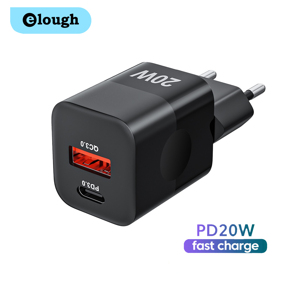 Cốc sạc nhanh ELOUGH QC3.0 18W USB 20W tiện dụng khi đi du lịch