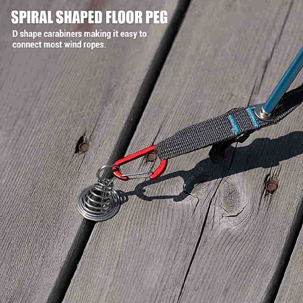 Móc Khóa Dây Lò Xo Hình Bạch Tuộc Dạng Xoắn Ốc Bền Bỉ Có Thể Điều Chỉnh Cho Hoạt Động Ngoài Trời