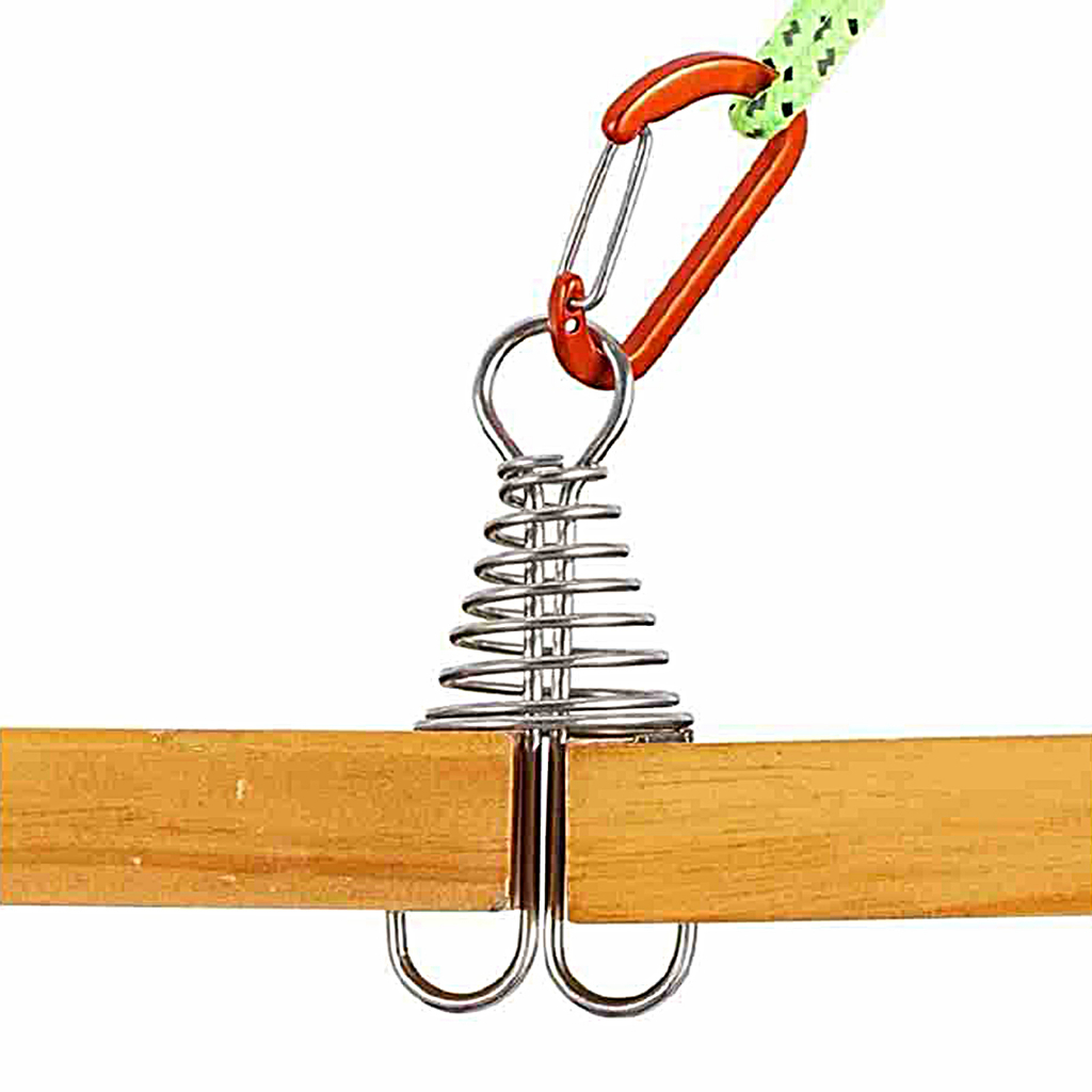 Móc Khóa Dây Lò Xo Hình Bạch Tuộc Dạng Xoắn Ốc Bền Bỉ Có Thể Điều Chỉnh Cho Hoạt Động Ngoài Trời