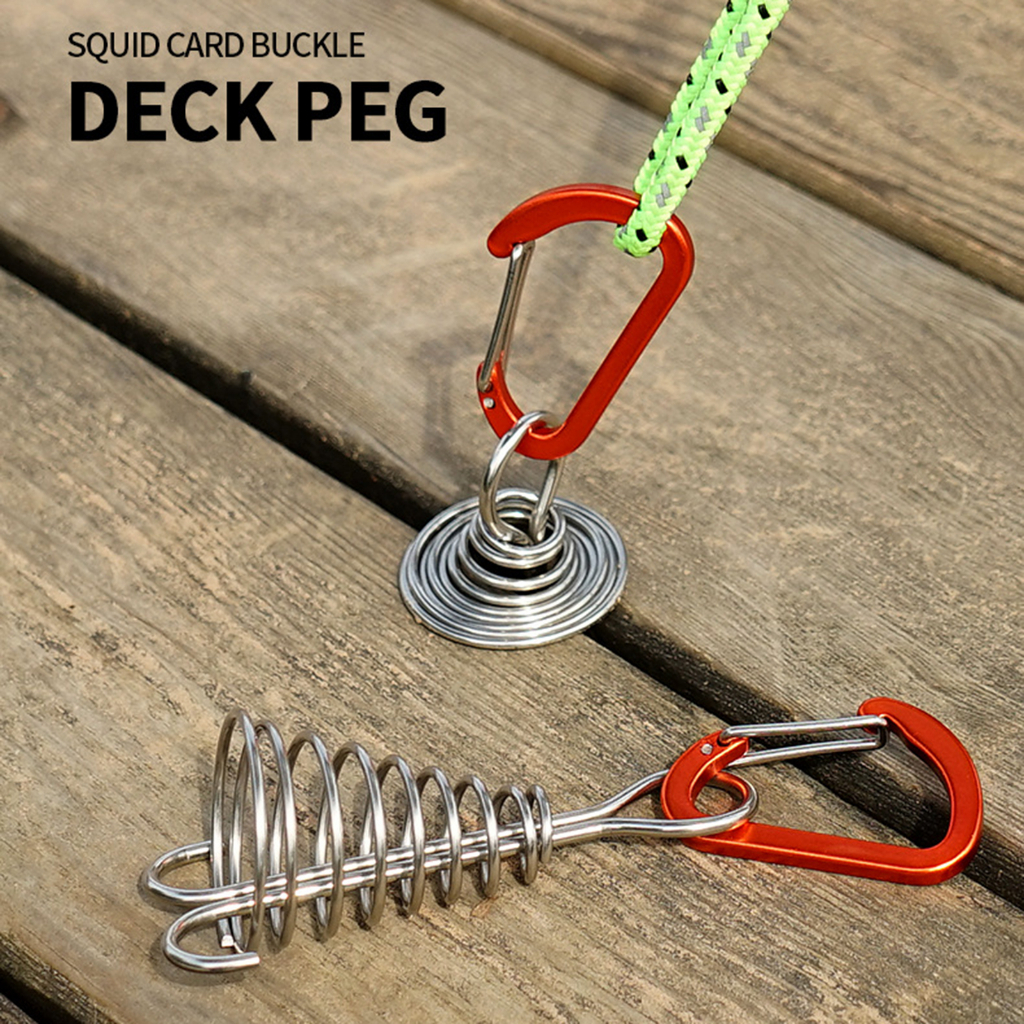 Móc Khóa Dây Lò Xo Hình Bạch Tuộc Dạng Xoắn Ốc Bền Bỉ Có Thể Điều Chỉnh Cho Hoạt Động Ngoài Trời