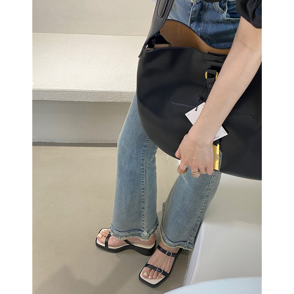 Dép Sandal Đế Dày Tăng Chiều Cao Chống Trượt Phong Cách Pháp Thời Trang Mùa Hè 2023