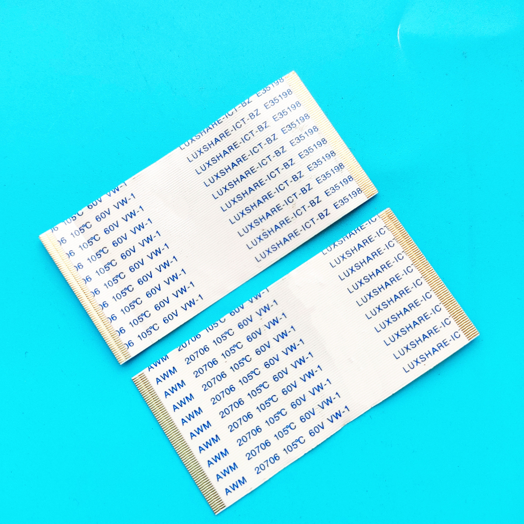 Bộ 2 Dây Cáp Dẹt Linh Hoạt FFC FFC Ffpc 40pin 50pin 55pin 60pin 68pin 80pin 96pin Dài 0.5mm 100mm 10cm Cho Bảng Điều Khiển Logic