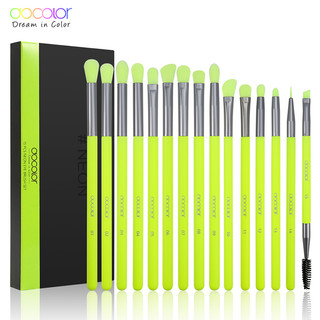 Bộ 15 Cọ Trang Điểm Mắt Chuyên Nghiệp Màu Xanh Neon