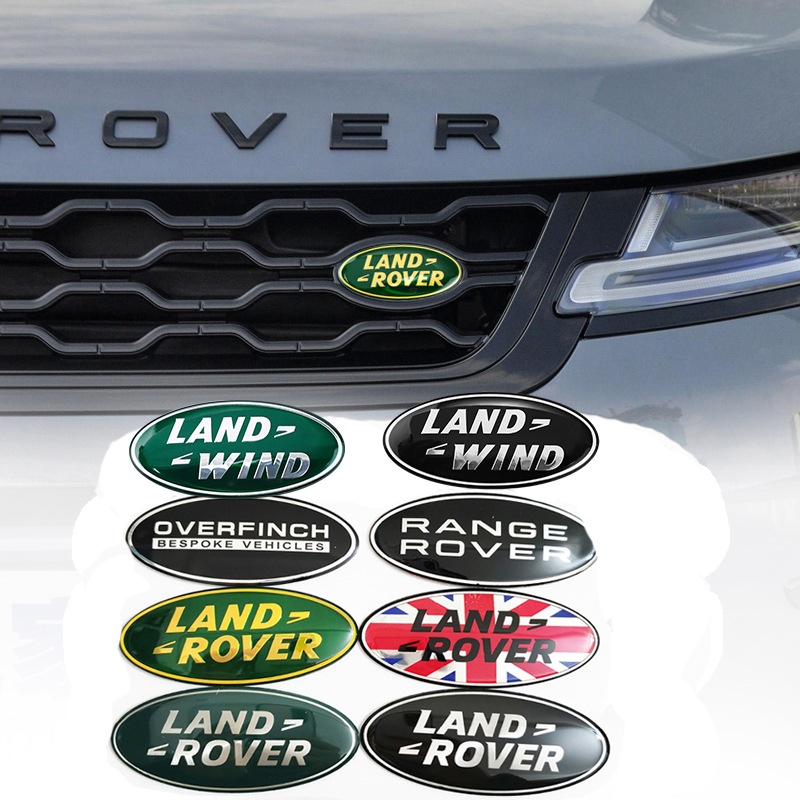 1 Huy Hiệu Hợp Kim Trang Trí Xe Hơi Land Rover Range Rover Freelander Discovery Defender Evoque OVERFINCH SVR SV Velar