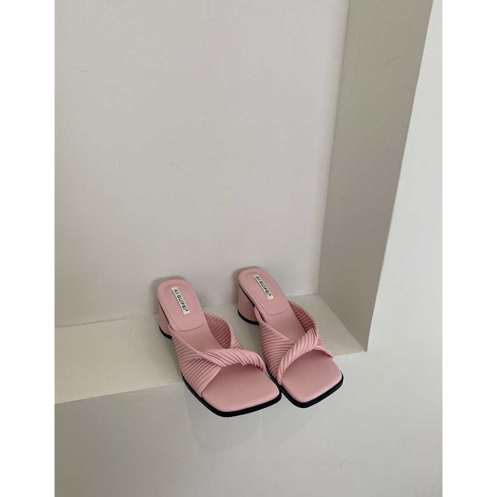 Giày Sandal Cao Gót Hở Ngón Thời Trang Mùa Hè 2023 Dành Cho Nữ