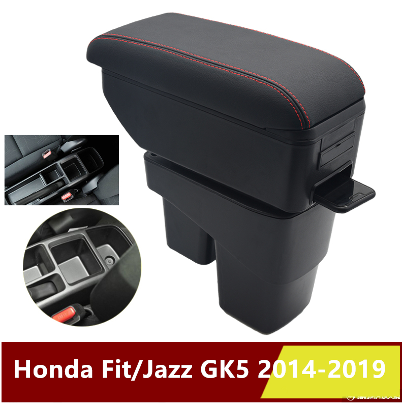 Hộp Tỳ Tay Có Thể Điều Chỉnh Thoải Mái Cho Xe Hơi Honda Fit / Jazz GK5 2014-2020