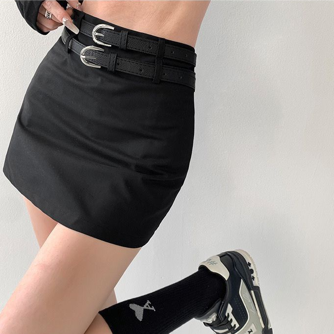 Chân váy Chân Váy Bò váy nữ Chân Váy Chữ A set váy 2023 New Style MA1003