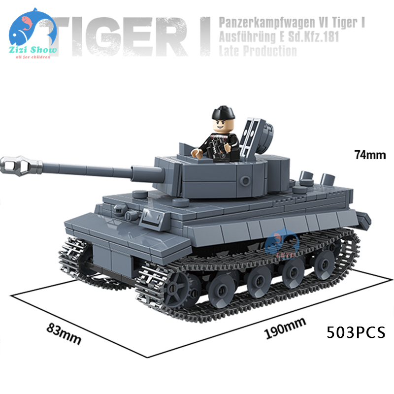 WW2 Xe Tăng Quân Đội Mô Hình Đồ Chơi Mô Hình Xe Tăng Hổ COBI Khối Xây Dựng Xe Bọc Thép Trẻ Em Đồ Chơi Lắp Ráp Bé Trai Quà Tặng