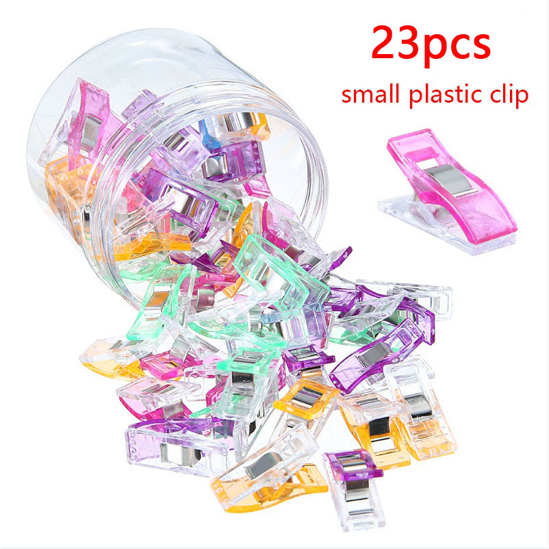 Kẹp Cố Định Vải May Vá Bằng Nhựa Màu Trắng Đỏ Phong Cách Mới