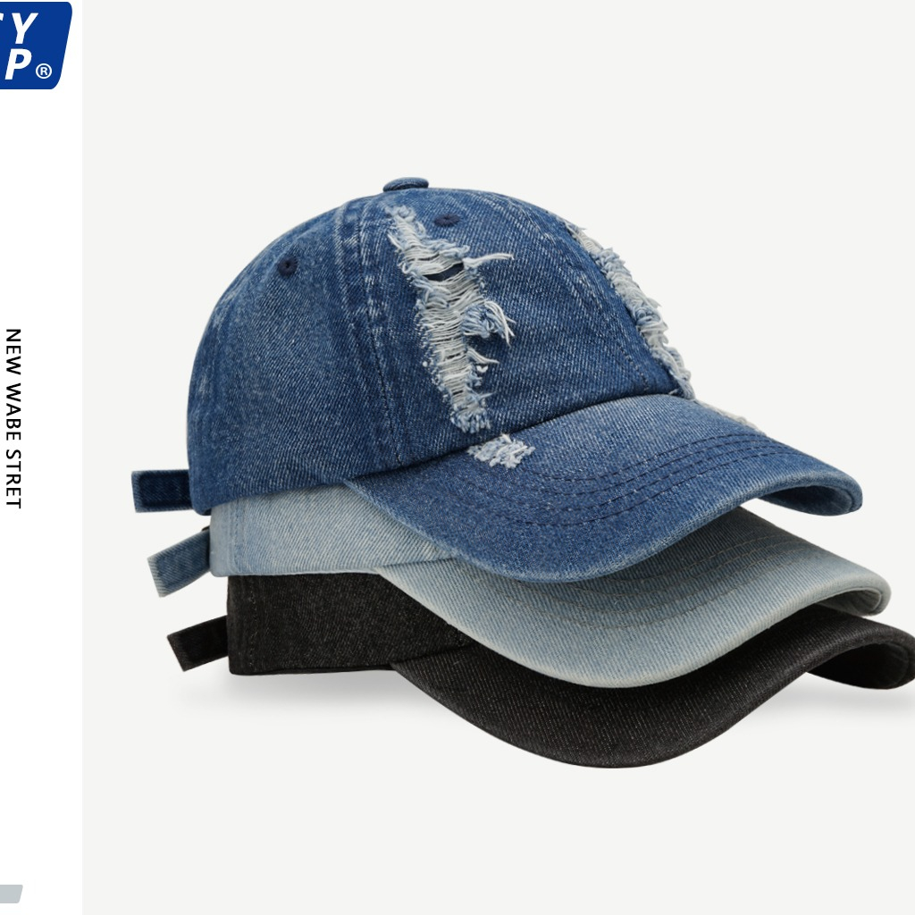 Nón Lưỡi Trai Denim Thời Trang Hip Hop Đường Phố Hàn Quốc