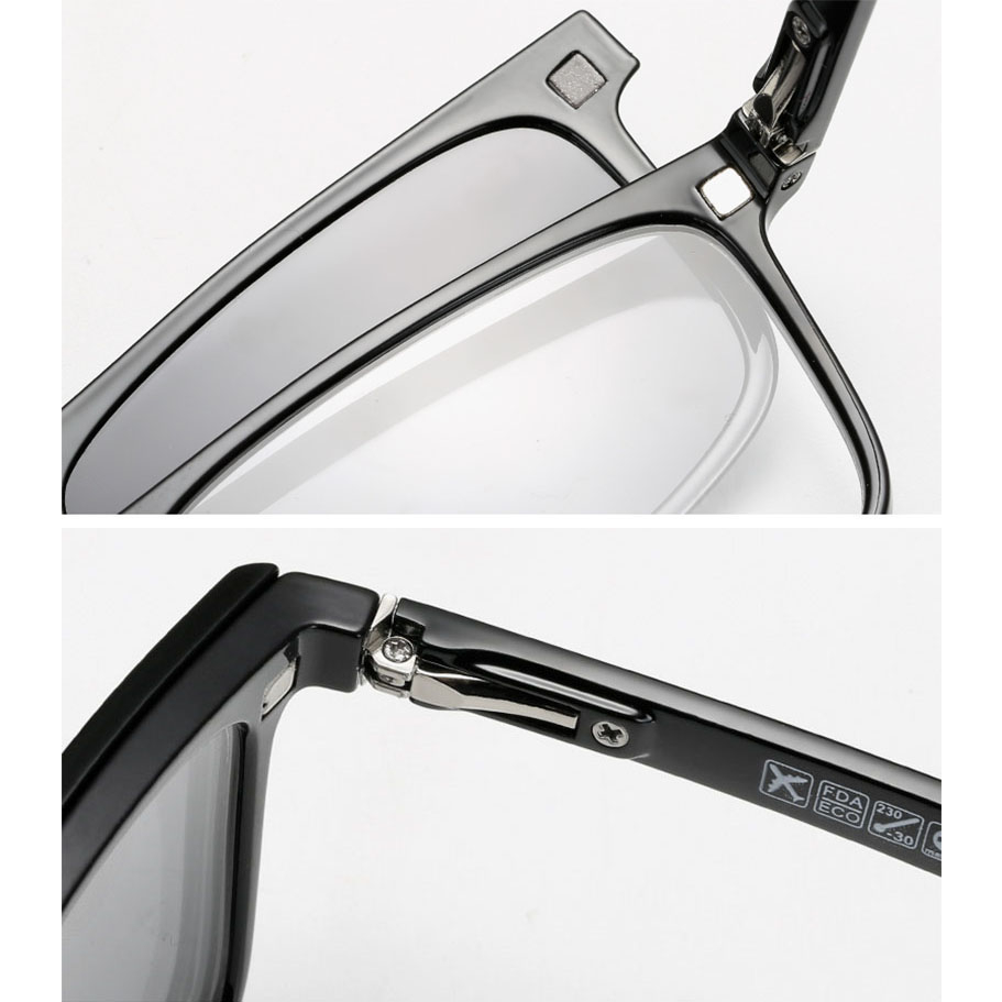 Kính Mát Gọng Vuông TR90 Phong Cách Retro Thời Trang Mới 2146