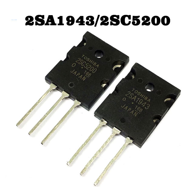 1pair   2sc5200 + 2sa1943 180W Khuếch Đại Công Suất