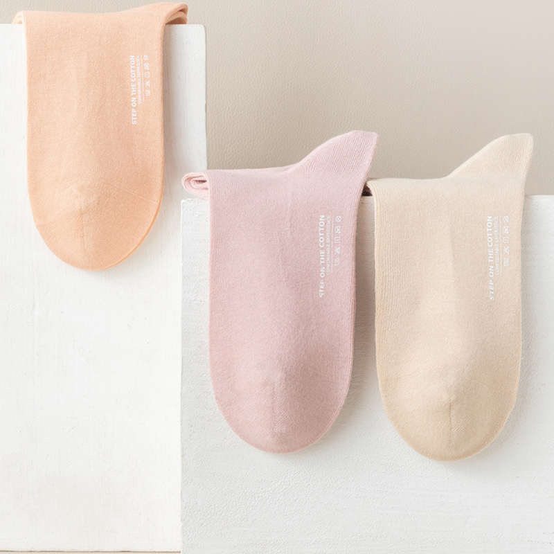 Tất cotton Cổ Cao Thiết Kế Mới Thời Trang Mùa Hè Dành Cho Nữ