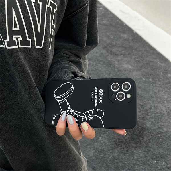 Ốp Điện Thoại Màu Đen Hình Sesame Street Cho iPhone 7 7P XR Xsmax 11 11pro 11promax 12 12pro 12promax 13 13pro 13promax 14 14pro 14promax