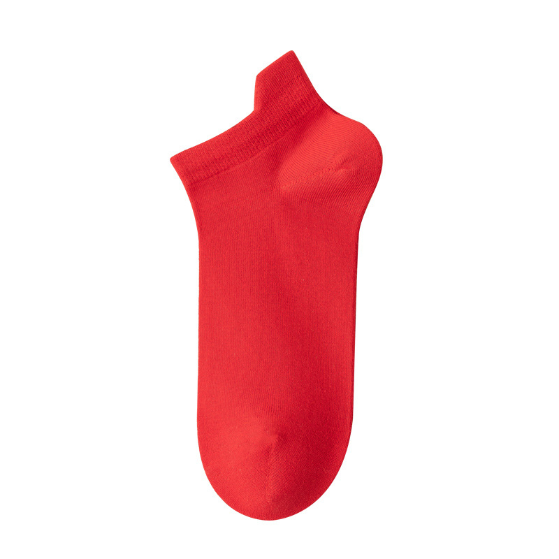 Mới Đôi Tất cotton Màu Đỏ Thời Trang Cho Nữ