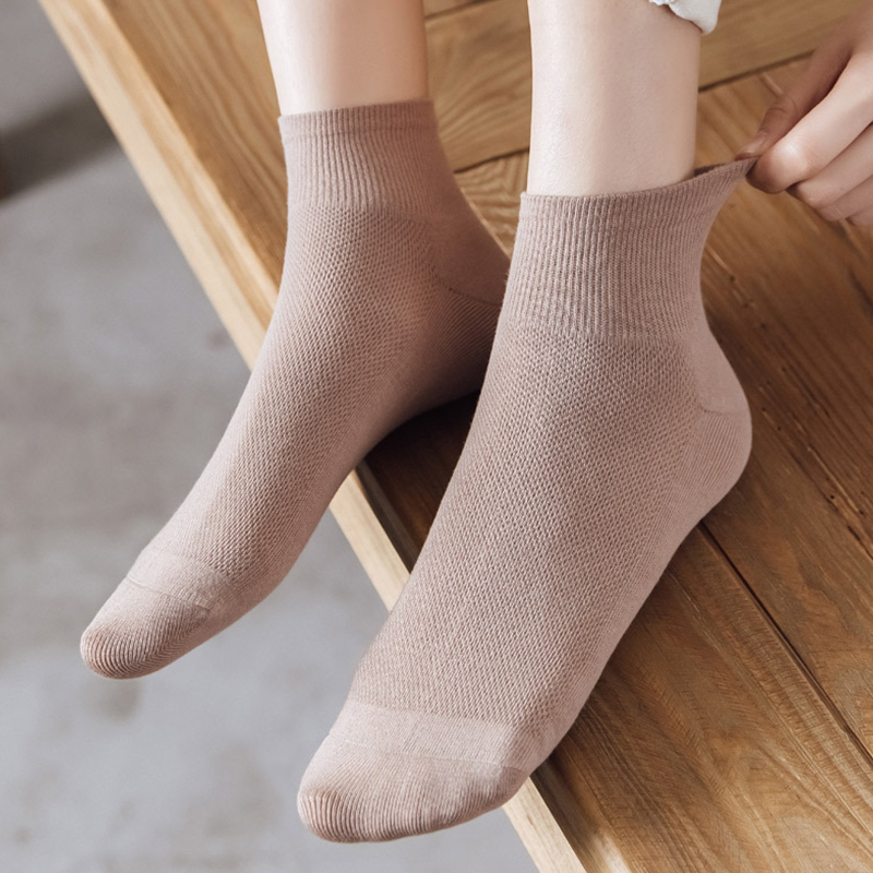 Vớ cotton Cổ Ngắn Thoáng Khí Thời Trang Mùa Hè Cho Nữ