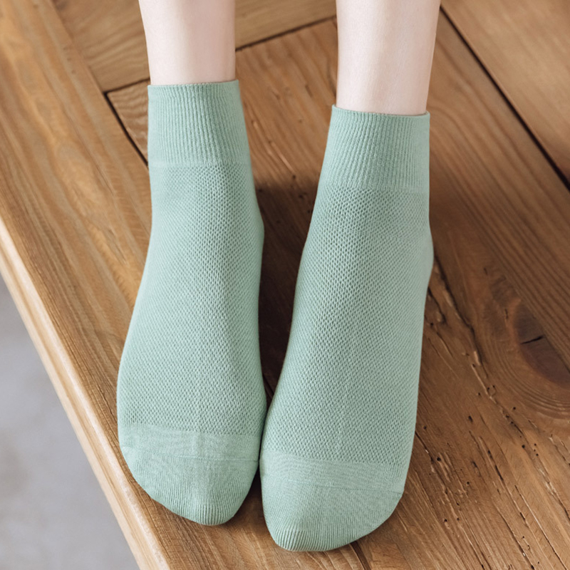 Vớ cotton Cổ Ngắn Thoáng Khí Thời Trang Mùa Hè Cho Nữ