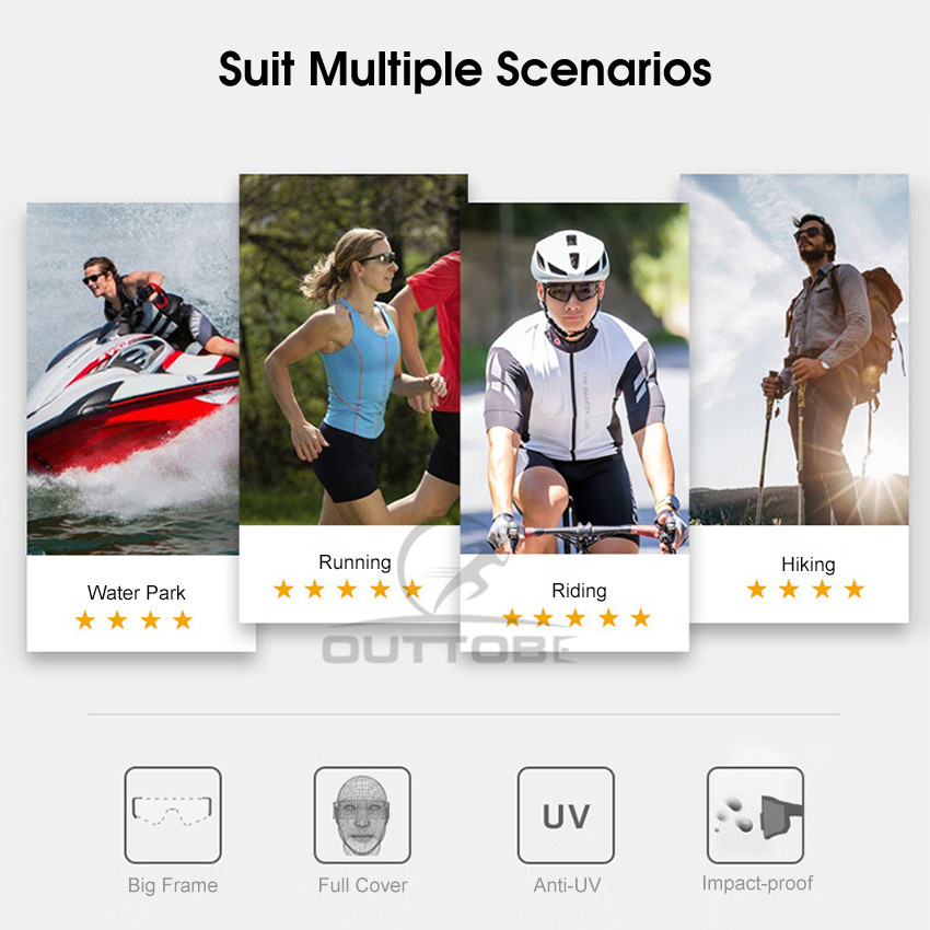 Kính Chống Nắng Thể Thao Đạp Xe Leo Núi Cho Nam Và Nữ