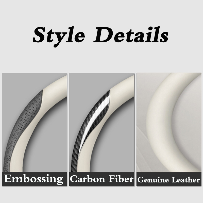 Bọc Vô Lăng Xe Hơi Mitsubishi Pajero Sport Outlander Attrage Mirage Xpander Lancer ASX Triton Bằng Da 4 Màu Và Sợi Carbon