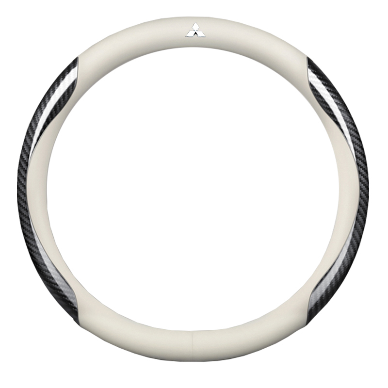 Bọc Vô Lăng Xe Hơi Mitsubishi Pajero Sport Outlander Attrage Mirage Xpander Lancer ASX Triton Bằng Da 4 Màu Và Sợi Carbon