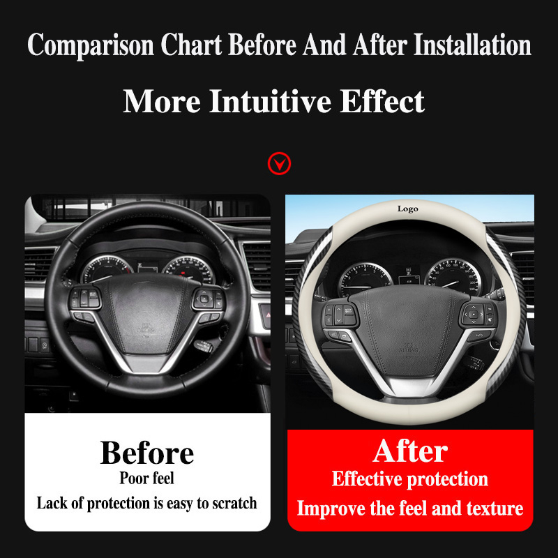 Bọc Vô Lăng Xe Hơi Mitsubishi Pajero Sport Outlander Attrage Mirage Xpander Lancer ASX Triton Bằng Da 4 Màu Và Sợi Carbon