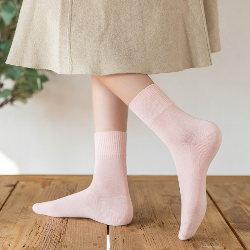 Vớ cotton Cổ Cao Thoáng Khí Thời Trang Mùa Hè Xinh Xắn Cho Nữ