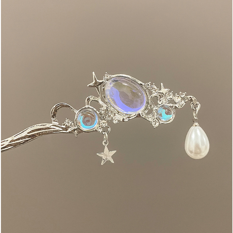 Trâm Cài Tóc Đính Ngôi Sao Tua Rua Phong Cách Trung Hoa Hiện Đại Đơn Giản Thời Trang Mới