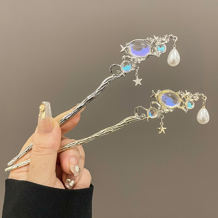 Trâm Cài Tóc Đính Ngôi Sao Tua Rua Phong Cách Trung Hoa Hiện Đại Đơn Giản Thời Trang Mới